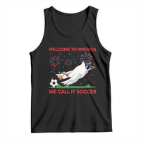 Funny USA Goose Football Tank Top Welcome To America We Call It Soccer