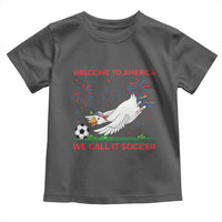 Funny USA Goose Football Toddler T Shirt Welcome To America We Call It Soccer