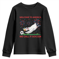 Funny USA Goose Football Youth Sweatshirt Welcome To America We Call It Soccer