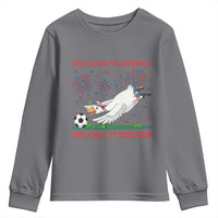 Funny USA Goose Football Youth Sweatshirt Welcome To America We Call It Soccer