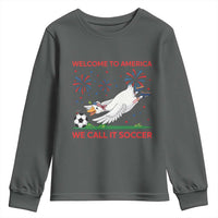 Funny USA Goose Football Youth Sweatshirt Welcome To America We Call It Soccer