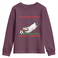 Funny USA Goose Football Youth Sweatshirt Welcome To America We Call It Soccer