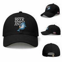 Dolphin And Beer Lover Funny Beach Life Gift Baseball Cap