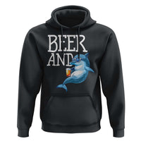Dolphin And Beer Lover Funny Beach Life Gift Hoodie - Wonder Print Shop