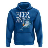 Dolphin And Beer Lover Funny Beach Life Gift Hoodie - Wonder Print Shop