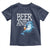 Dolphin And Beer Lover Funny Beach Life Gift Toddler T Shirt - Wonder Print Shop