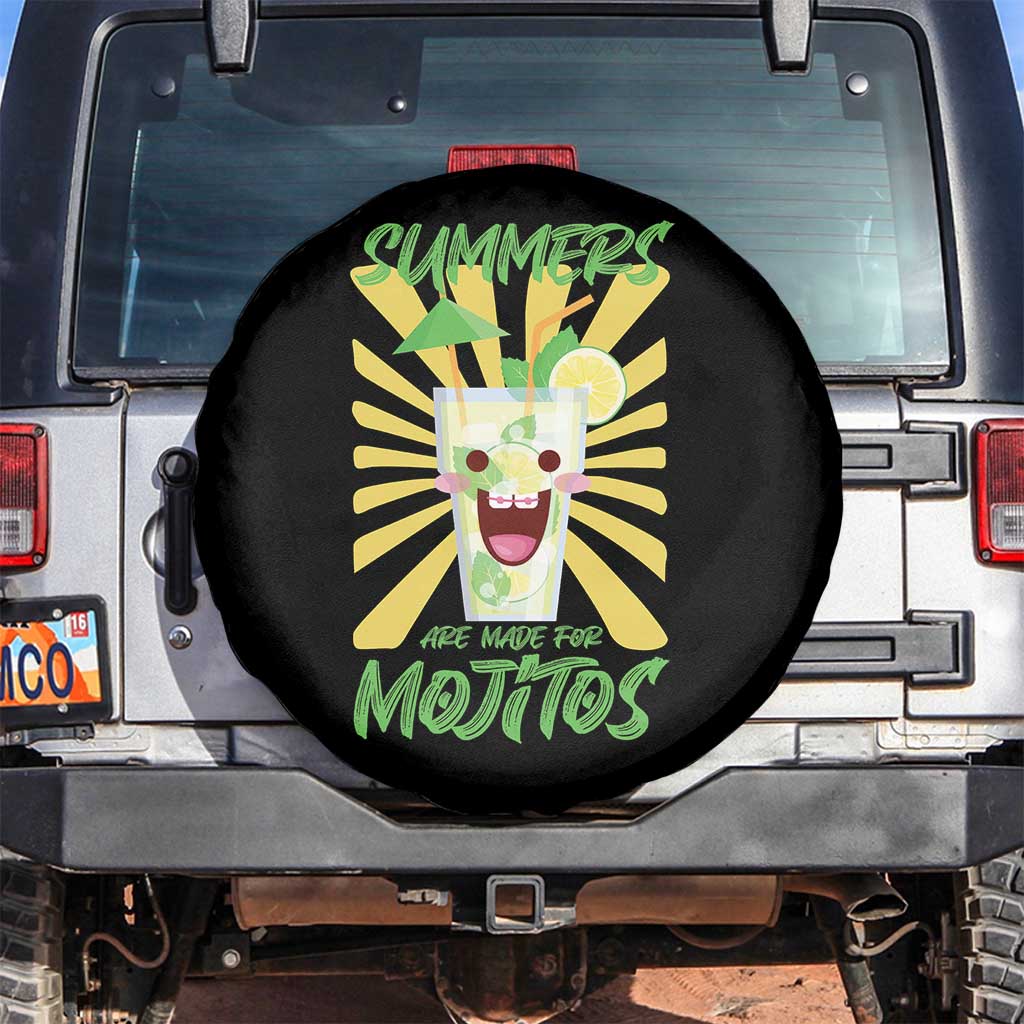 Summers Are Made For Mojitos Spare Tire Cover Funny Vacation Cocktail - Wonder Print Shop