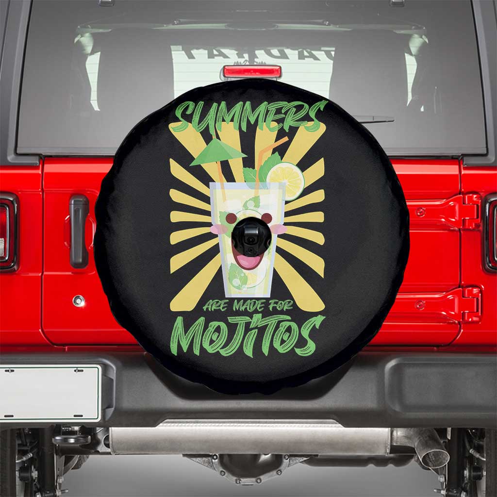 Summers Are Made For Mojitos Spare Tire Cover Funny Vacation Cocktail - Wonder Print Shop