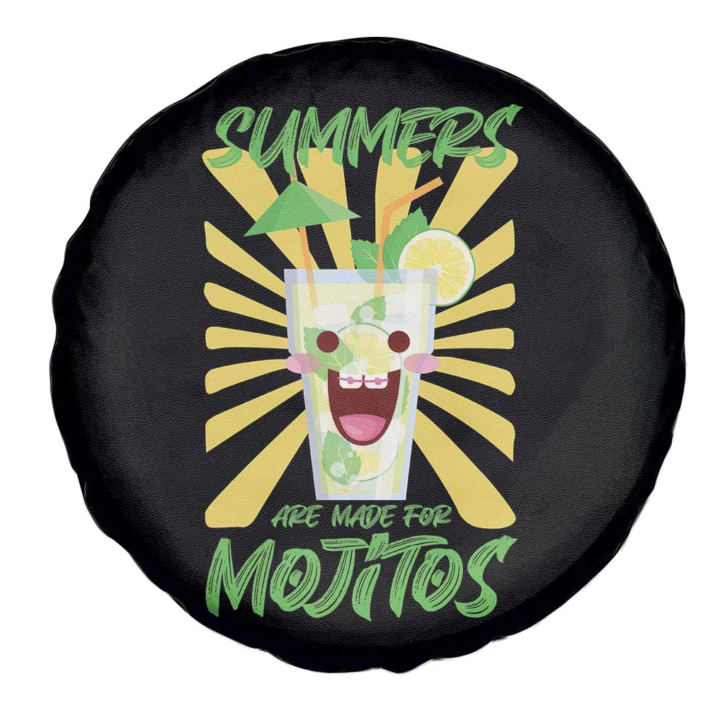 Summers Are Made For Mojitos Spare Tire Cover Funny Vacation Cocktail - Wonder Print Shop