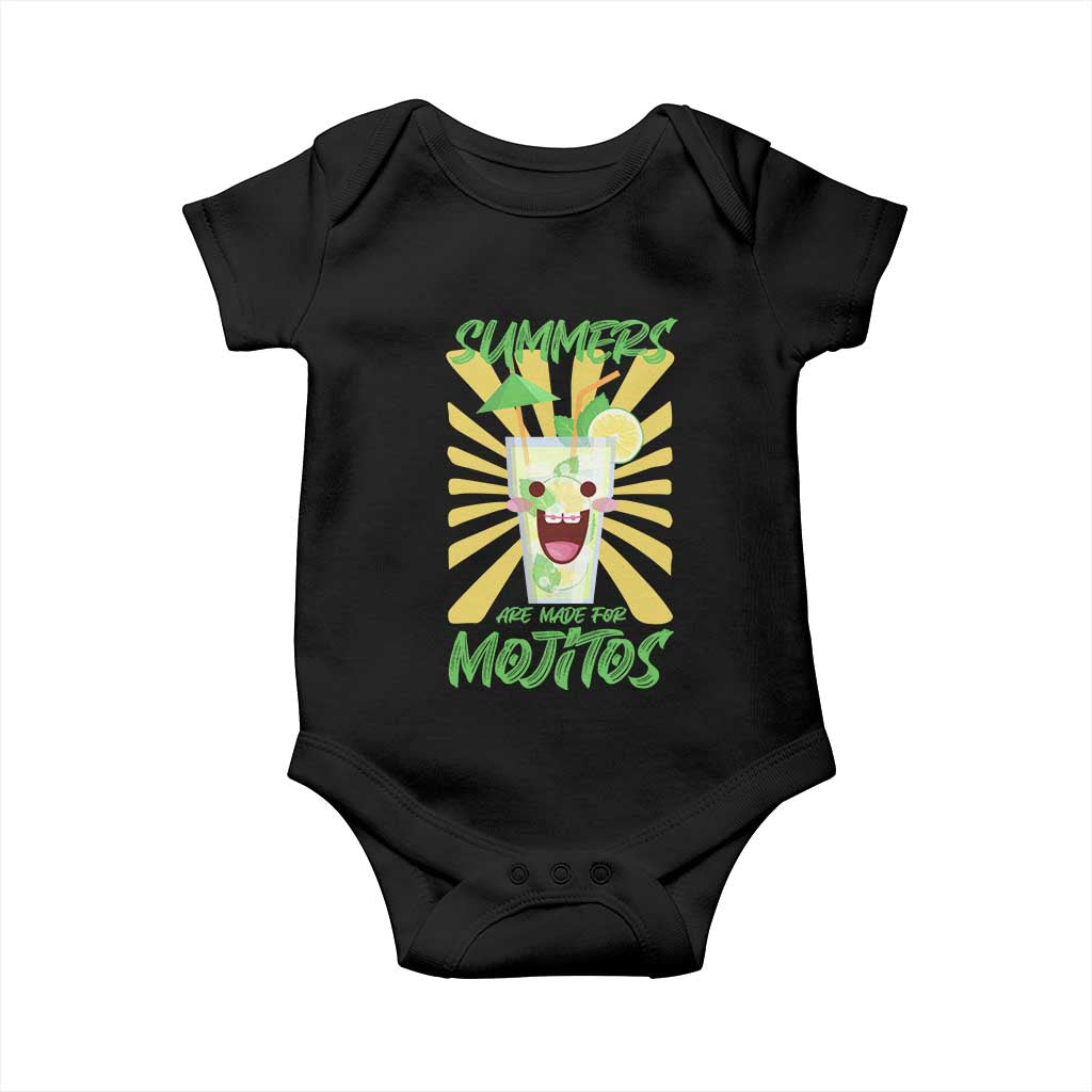 Summers Are Made For Mojitos Baby Onesie Funny Vacation Cocktail - Wonder Print Shop
