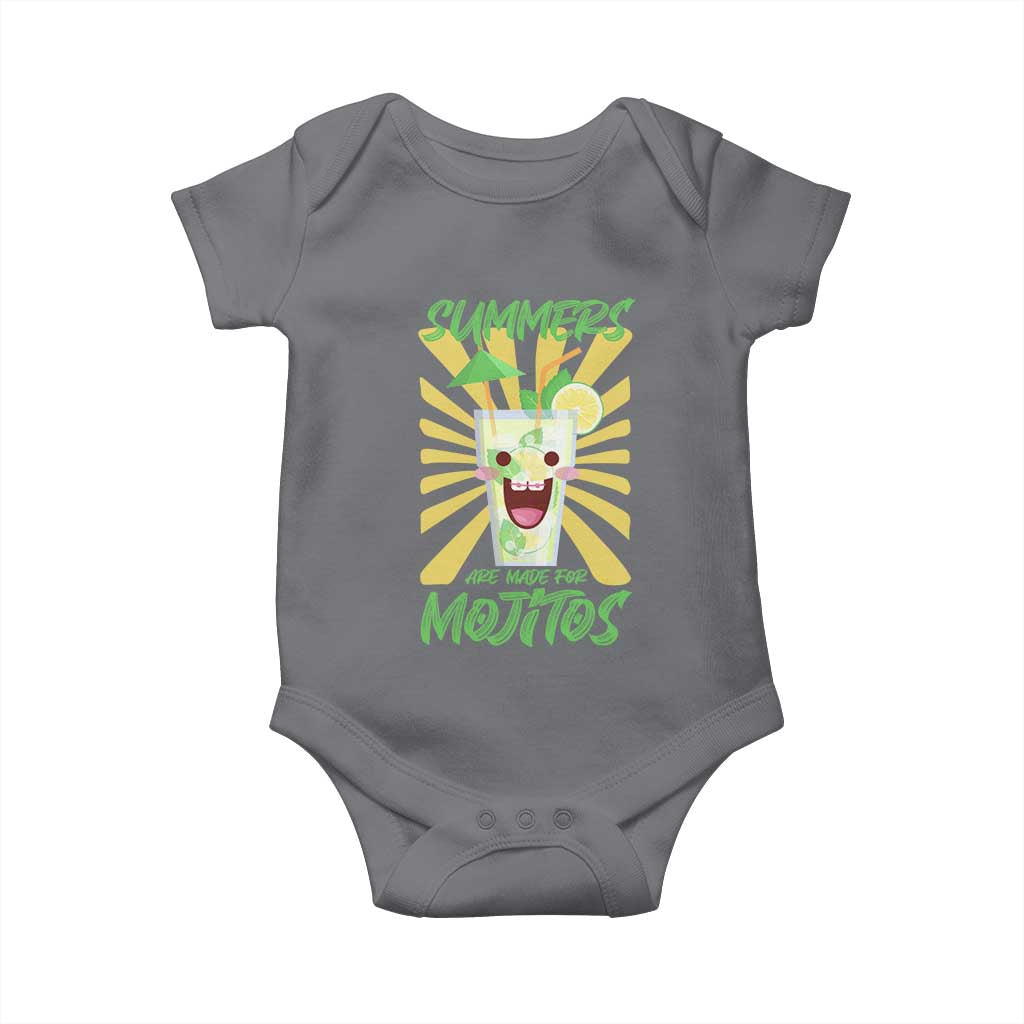 Summers Are Made For Mojitos Baby Onesie Funny Vacation Cocktail - Wonder Print Shop