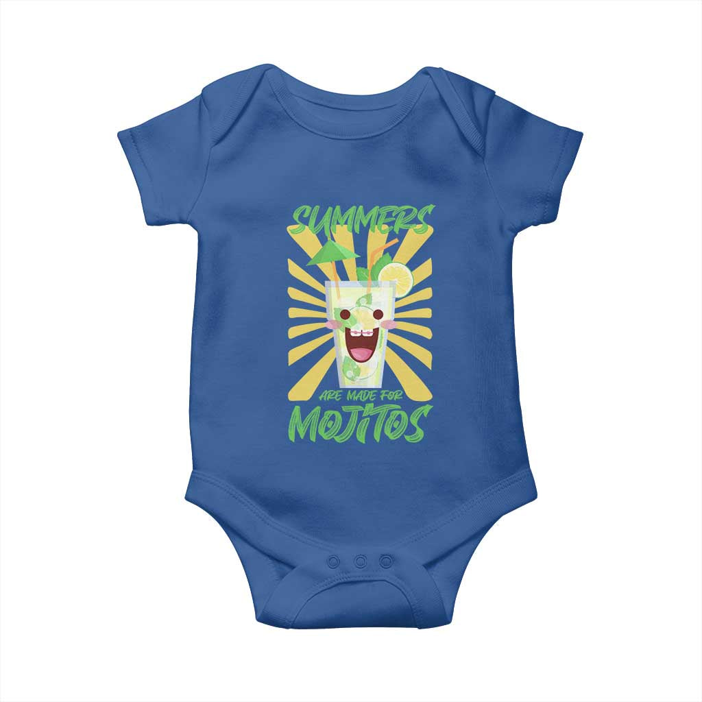 Summers Are Made For Mojitos Baby Onesie Funny Vacation Cocktail - Wonder Print Shop