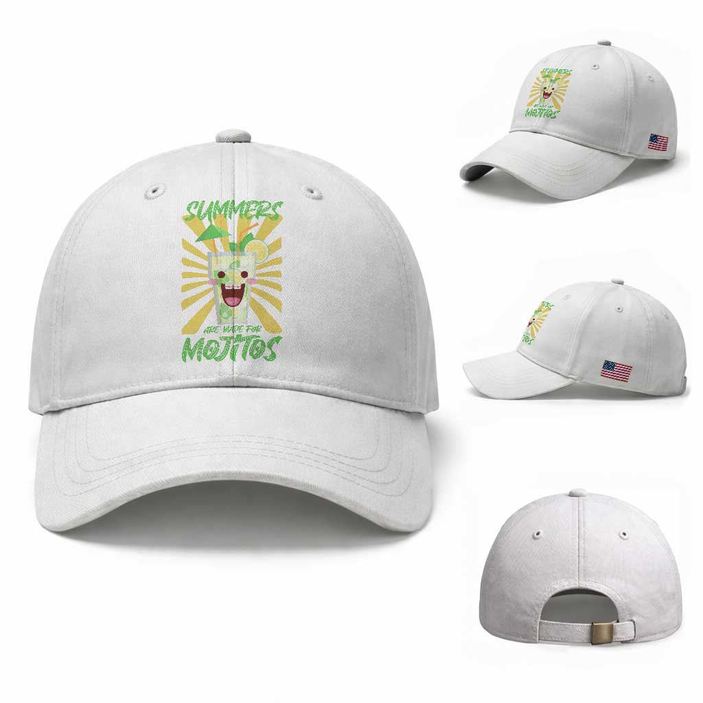 Summers Are Made For Mojitos Baseball Cap Funny Vacation Cocktail