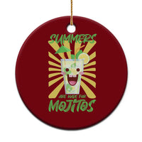 Summers Are Made For Mojitos Ceramic Ornament Funny Vacation Cocktail - Wonder Print Shop