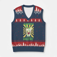 Summers Are Made For Mojitos V-Neck Knit Sweater Vest Funny Vacation Cocktail - Wonder Print Shop