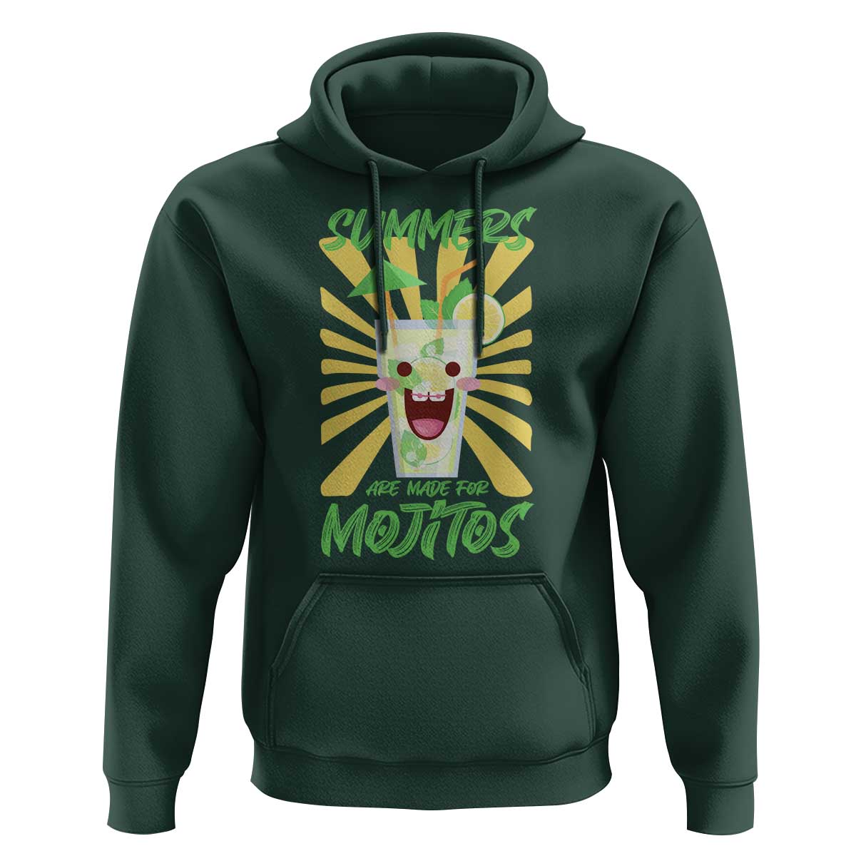 Summers Are Made For Mojitos Hoodie Funny Vacation Cocktail - Wonder Print Shop