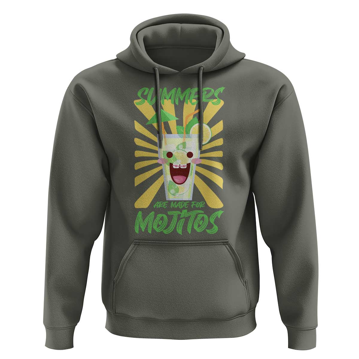 Summers Are Made For Mojitos Hoodie Funny Vacation Cocktail - Wonder Print Shop