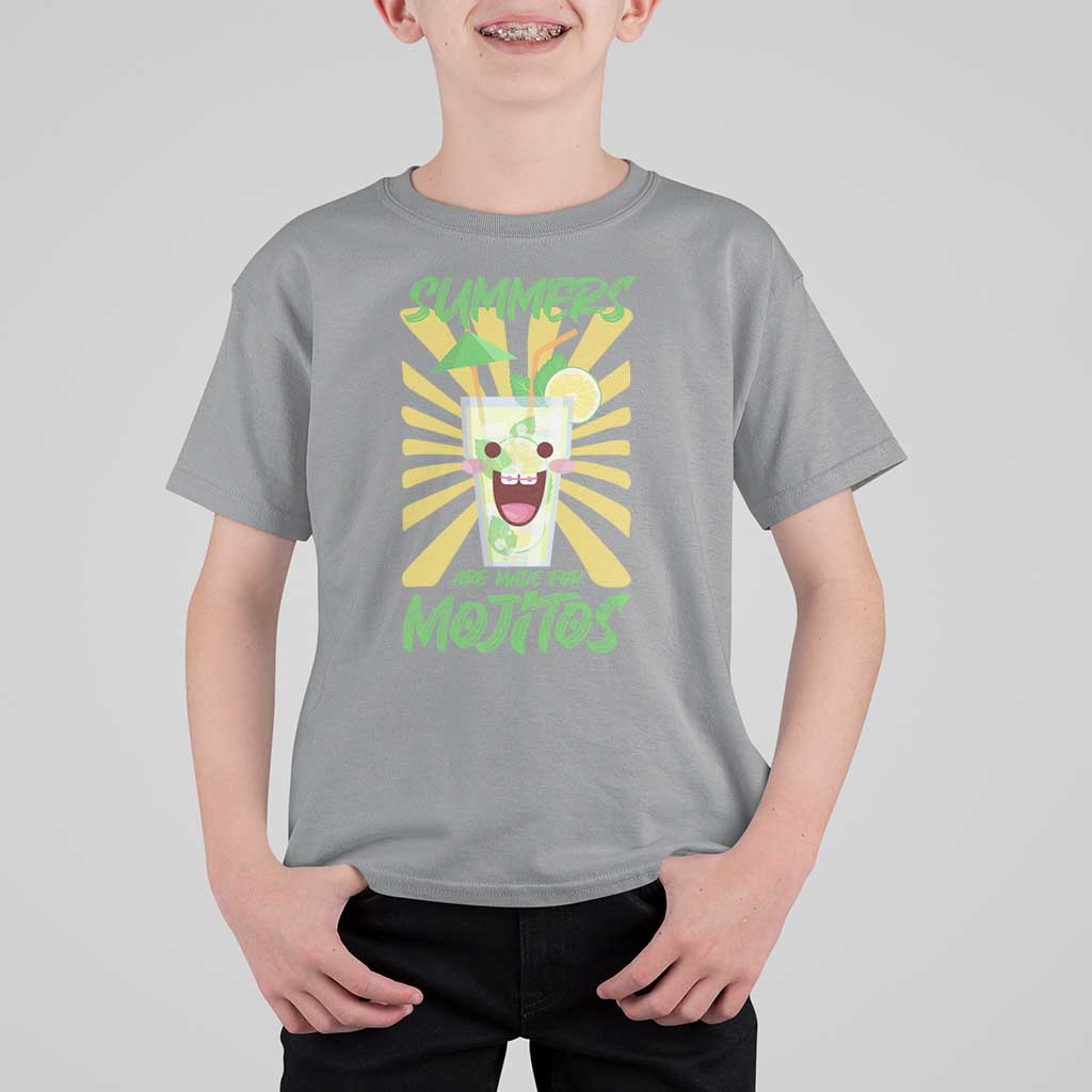 Summers Are Made For Mojitos T Shirt For Kid Funny Vacation Cocktail - Wonder Print Shop