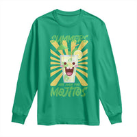 Summers Are Made For Mojitos Long Sleeve Shirt Funny Vacation Cocktail - Wonder Print Shop