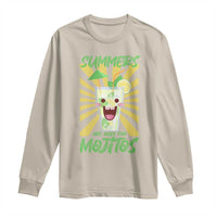 Summers Are Made For Mojitos Long Sleeve Shirt Funny Vacation Cocktail - Wonder Print Shop