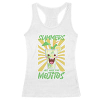 Summers Are Made For Mojitos Racerback Tank Top Funny Vacation Cocktail - Wonder Print Shop