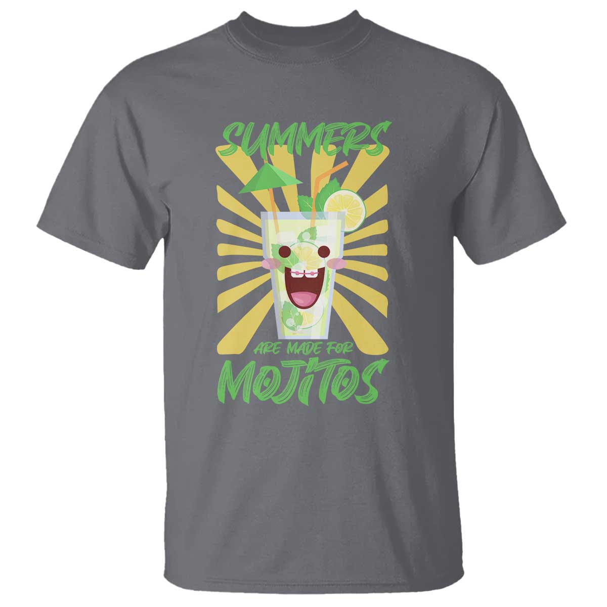 Summers Are Made For Mojitos T Shirt Funny Vacation Cocktail - Wonder Print Shop