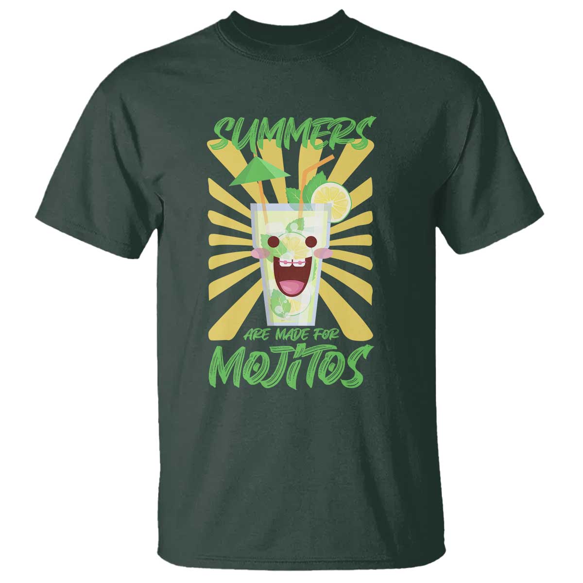 Summers Are Made For Mojitos T Shirt Funny Vacation Cocktail - Wonder Print Shop