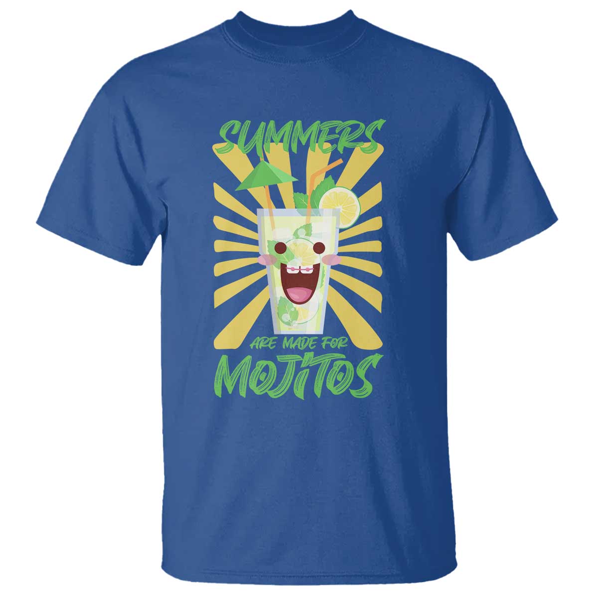 Summers Are Made For Mojitos T Shirt Funny Vacation Cocktail - Wonder Print Shop
