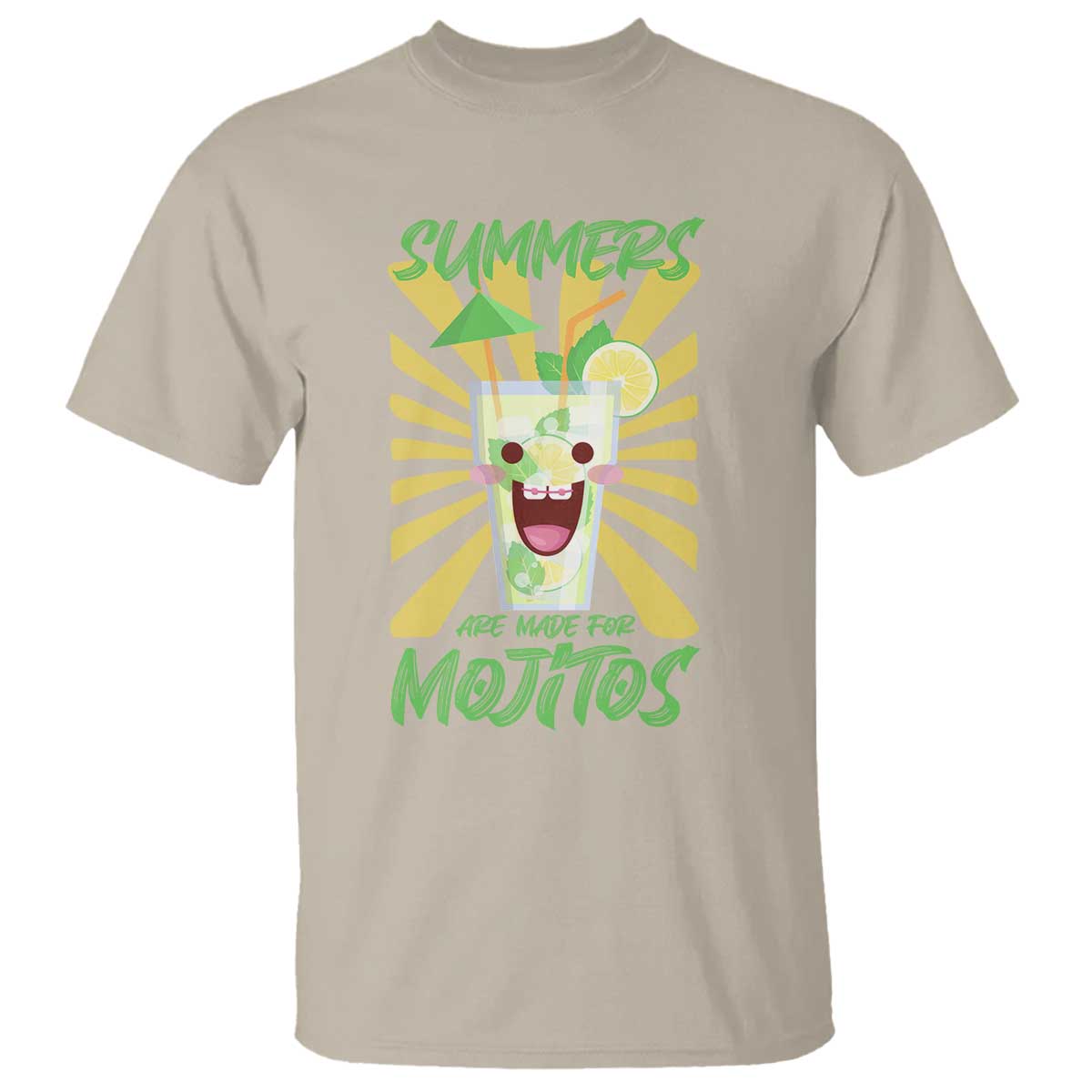 Summers Are Made For Mojitos T Shirt Funny Vacation Cocktail - Wonder Print Shop