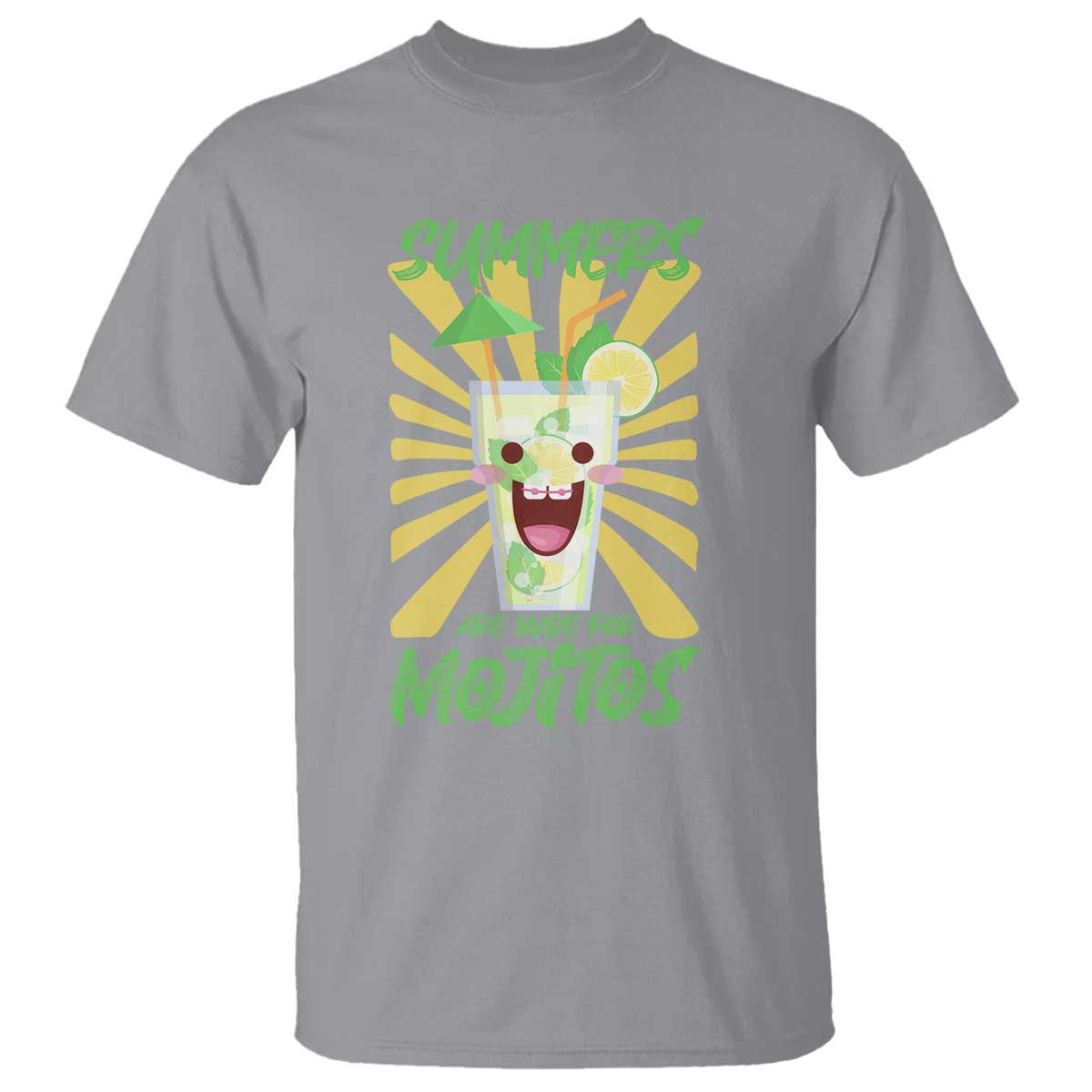 Summers Are Made For Mojitos T Shirt Funny Vacation Cocktail - Wonder Print Shop