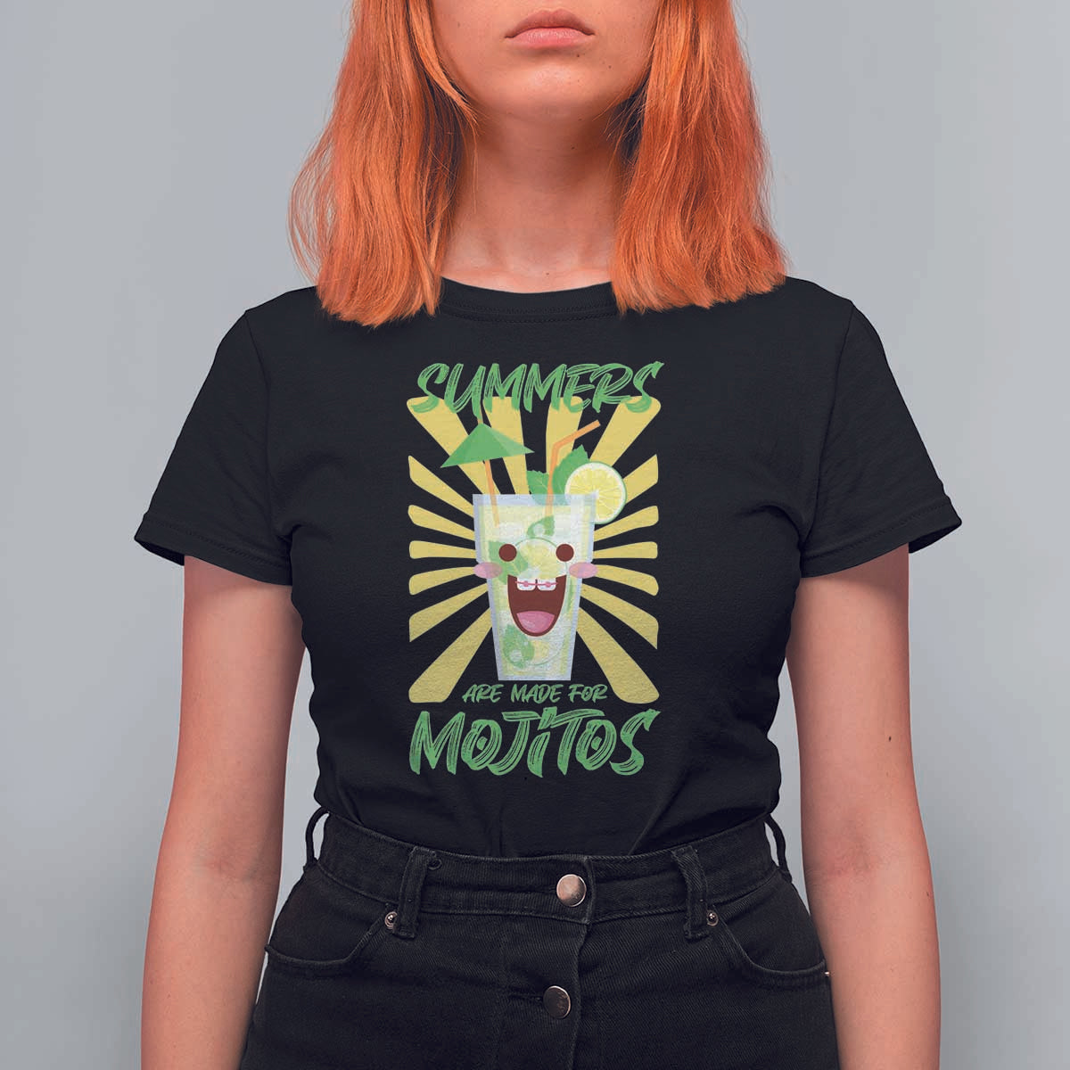 Summers Are Made For Mojitos T Shirt For Women Funny Vacation Cocktail - Wonder Print Shop