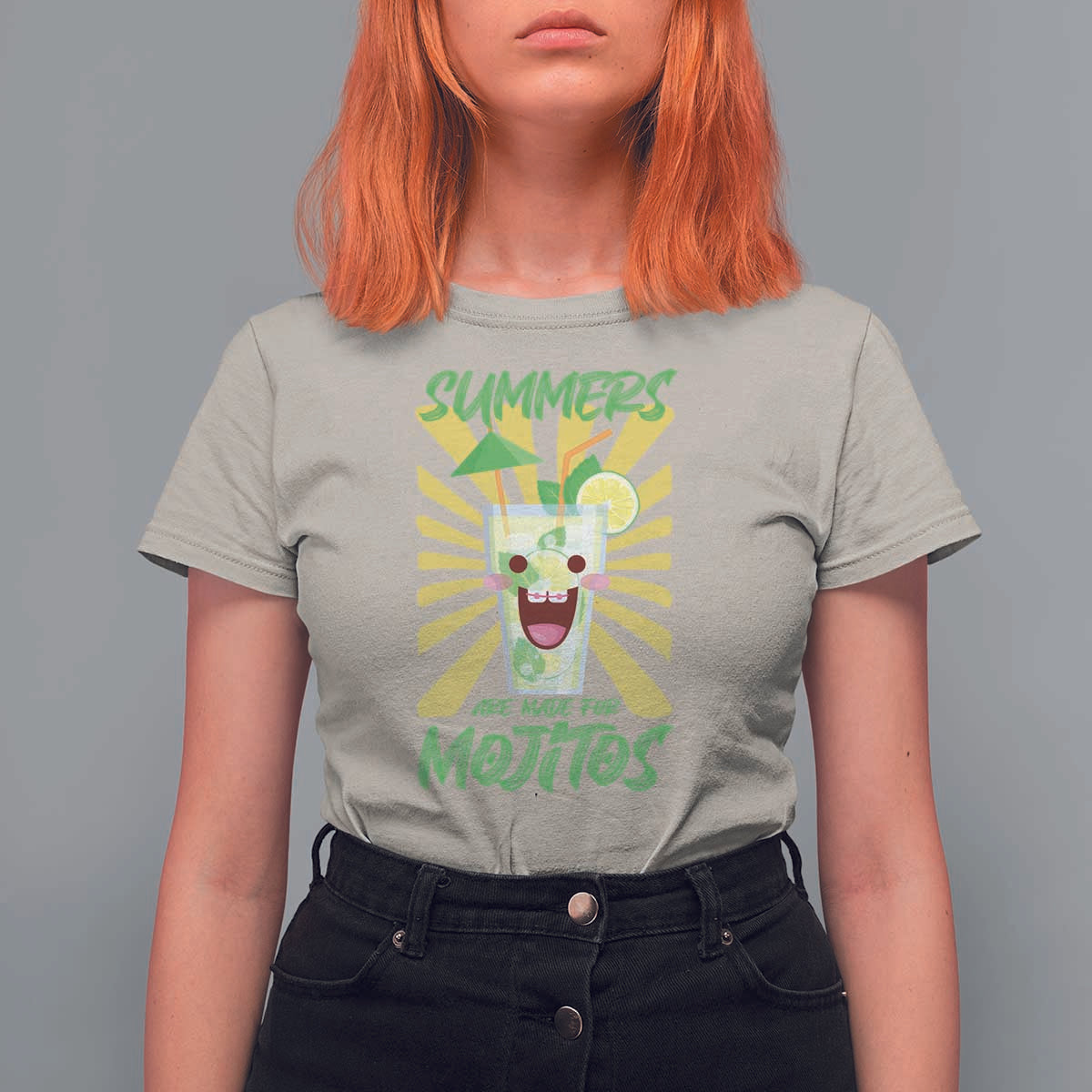 Summers Are Made For Mojitos T Shirt For Women Funny Vacation Cocktail - Wonder Print Shop