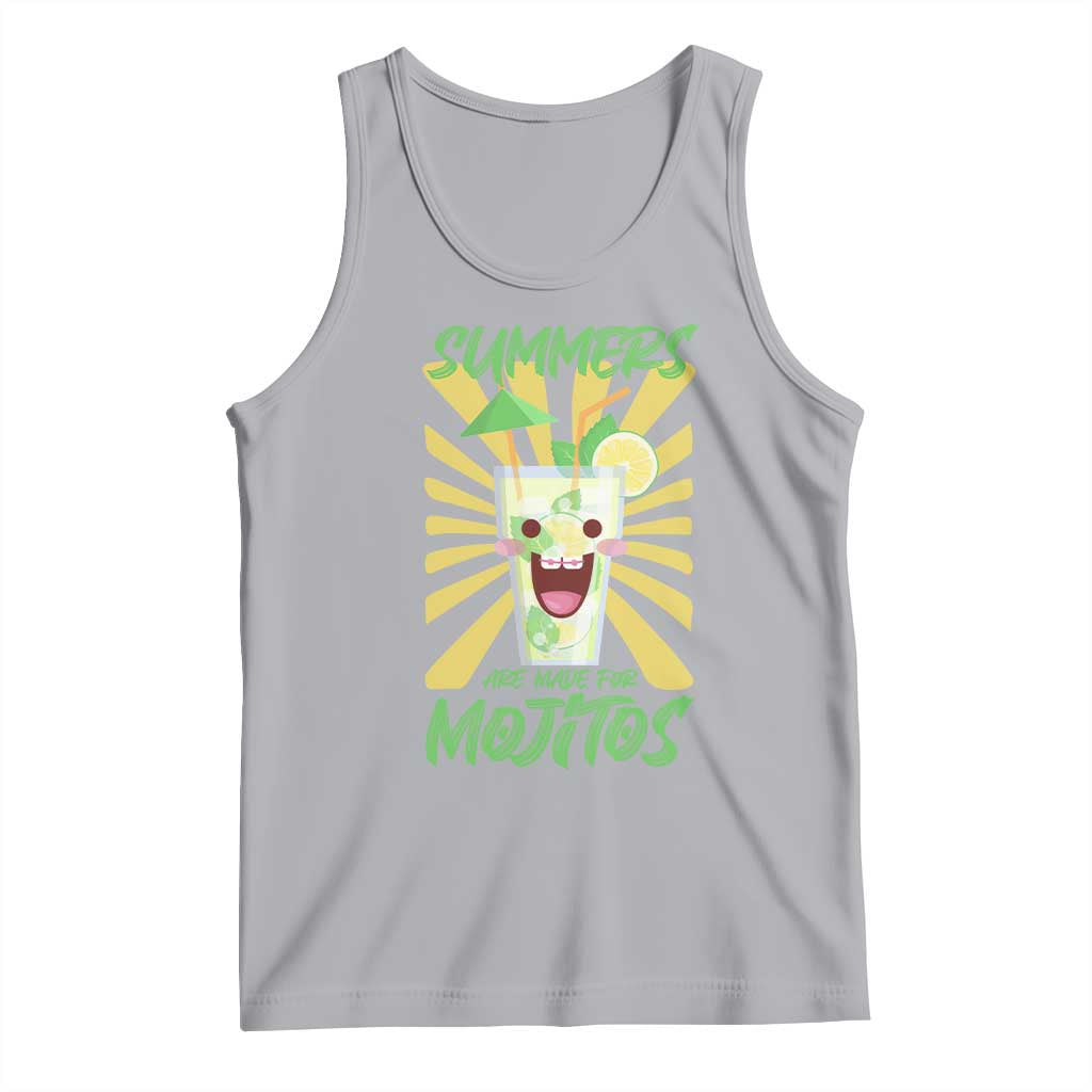 Summers Are Made For Mojitos Tank Top Funny Vacation Cocktail - Wonder Print Shop