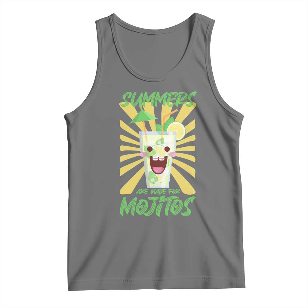 Summers Are Made For Mojitos Tank Top Funny Vacation Cocktail - Wonder Print Shop