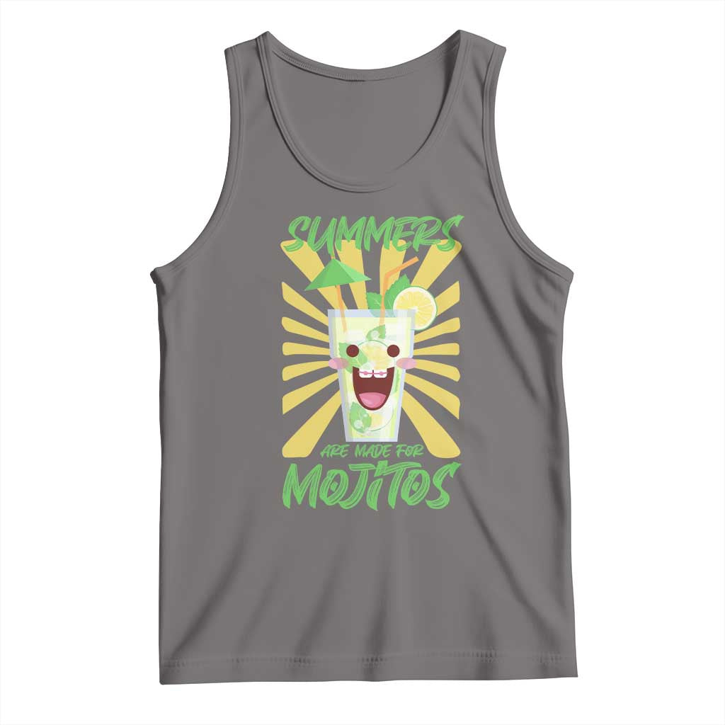 Summers Are Made For Mojitos Tank Top Funny Vacation Cocktail - Wonder Print Shop