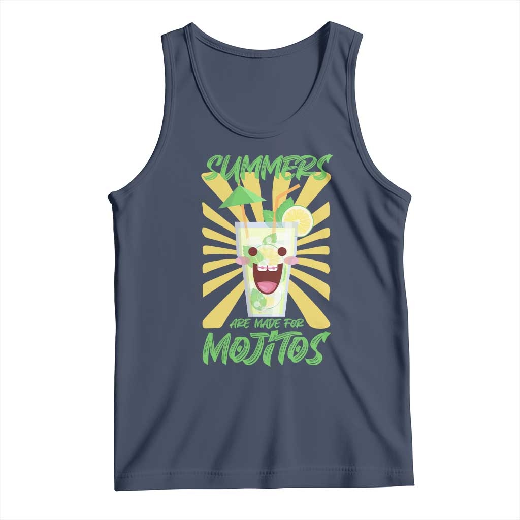 Summers Are Made For Mojitos Tank Top Funny Vacation Cocktail - Wonder Print Shop