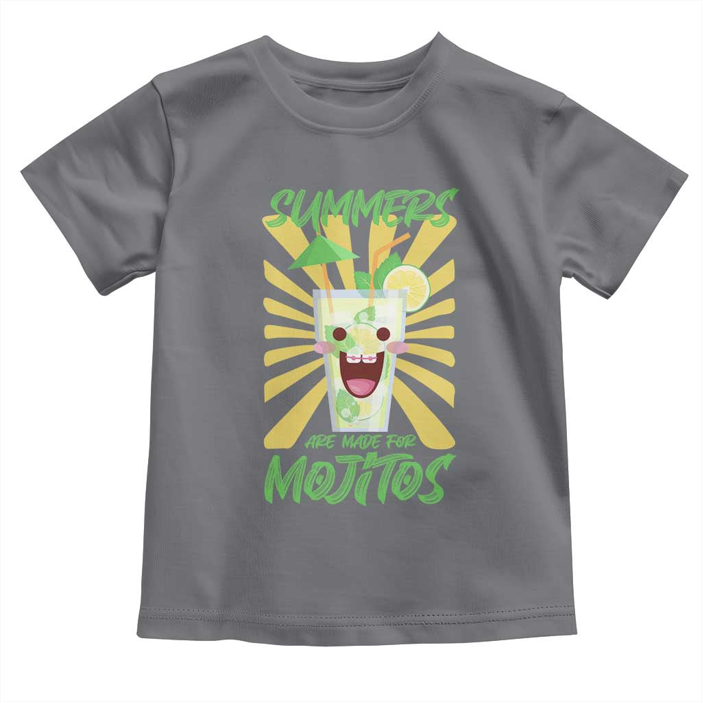 Summers Are Made For Mojitos Toddler T Shirt Funny Vacation Cocktail - Wonder Print Shop