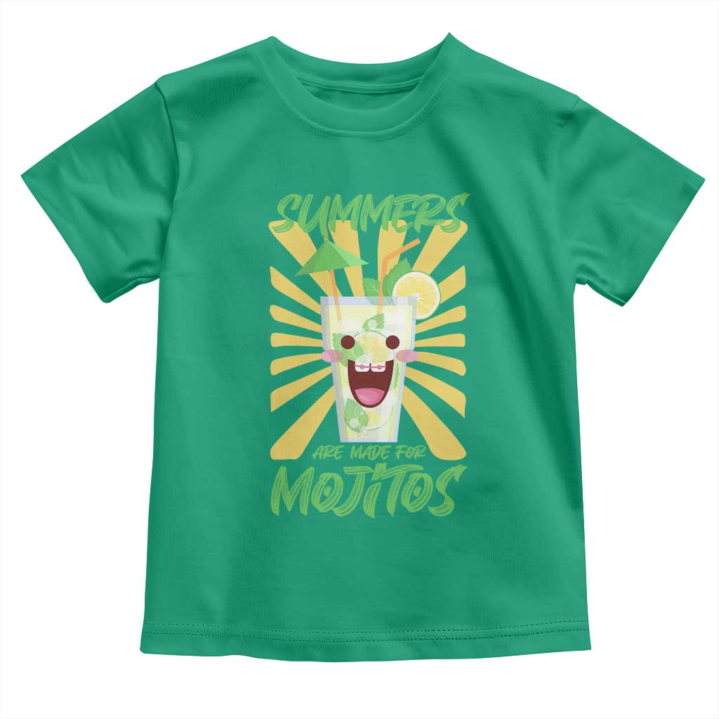 Summers Are Made For Mojitos Toddler T Shirt Funny Vacation Cocktail - Wonder Print Shop