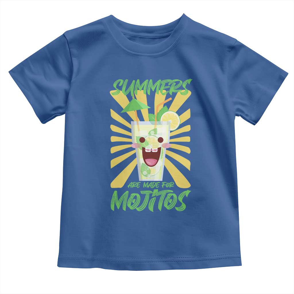 Summers Are Made For Mojitos Toddler T Shirt Funny Vacation Cocktail - Wonder Print Shop