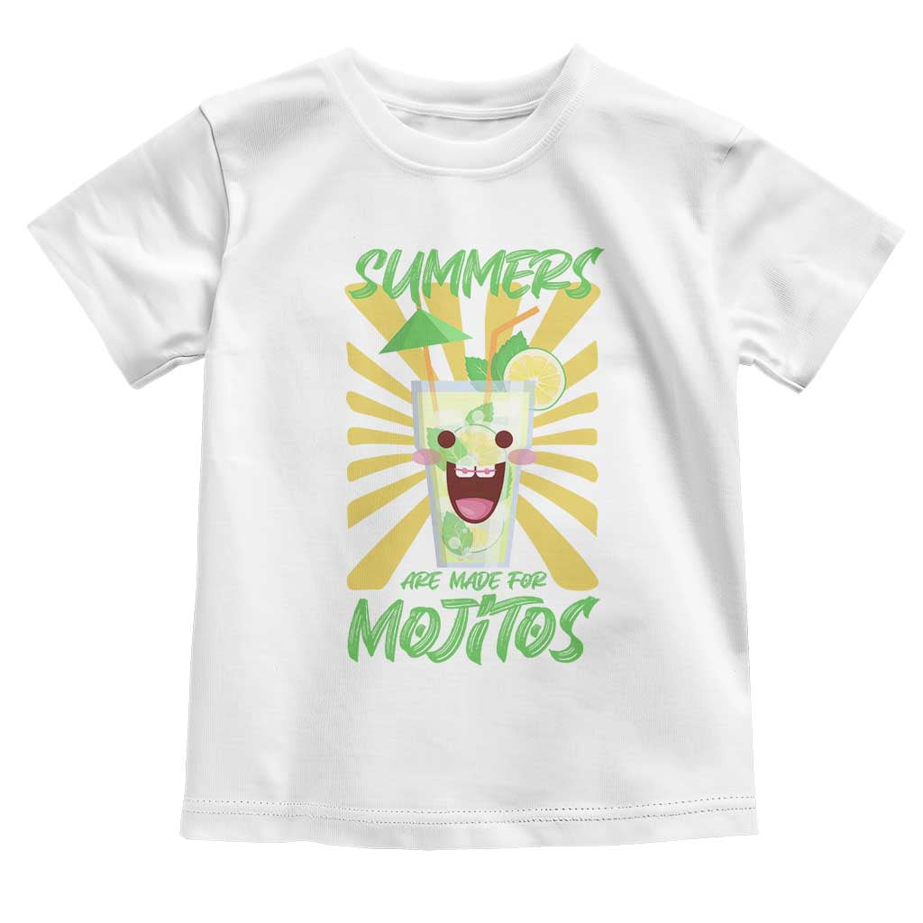 Summers Are Made For Mojitos Toddler T Shirt Funny Vacation Cocktail - Wonder Print Shop