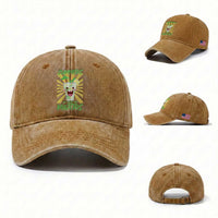 Summers Are Made For Mojitos Washed Cotton Baseball Cap Funny Vacation Cocktail