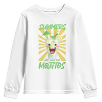 Summers Are Made For Mojitos Youth Sweatshirt Funny Vacation Cocktail - Wonder Print Shop