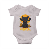 Black Cat Halloween Baby Onesie Meowcula Cute Smilling With Bat - Wonder Print Shop