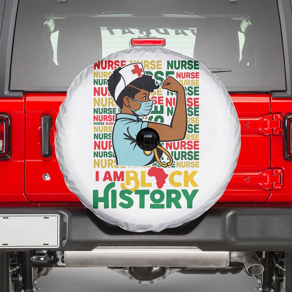 Nurse African American Spare Tire Cover I Am Black History Strong Feminism - Wonder Print Shop