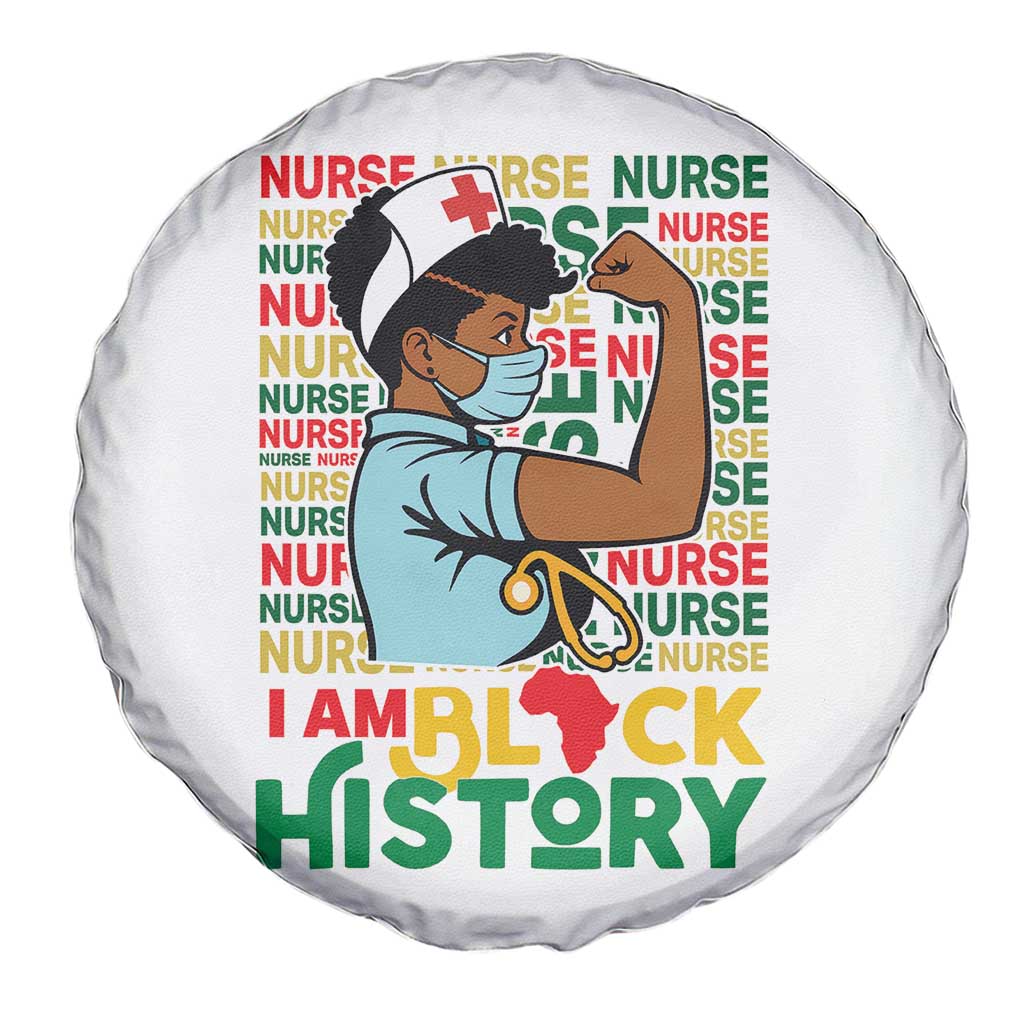 Nurse African American Spare Tire Cover I Am Black History Strong Feminism - Wonder Print Shop
