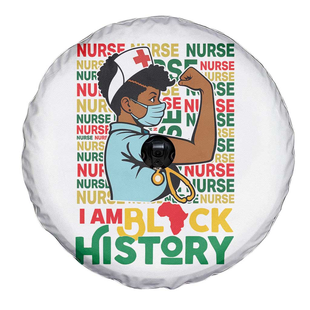 Nurse African American Spare Tire Cover I Am Black History Strong Feminism - Wonder Print Shop