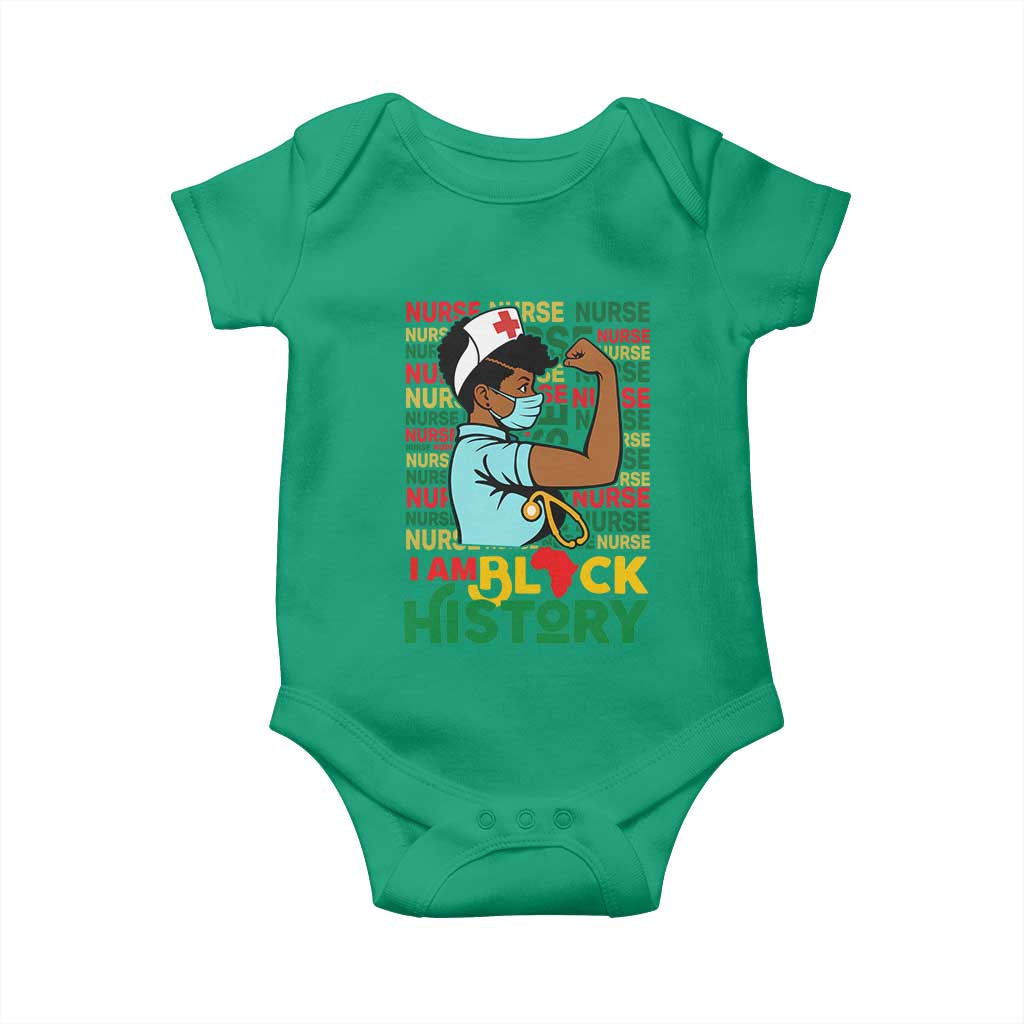 Nurse African American Baby Onesie I Am Black History Strong Feminism - Wonder Print Shop