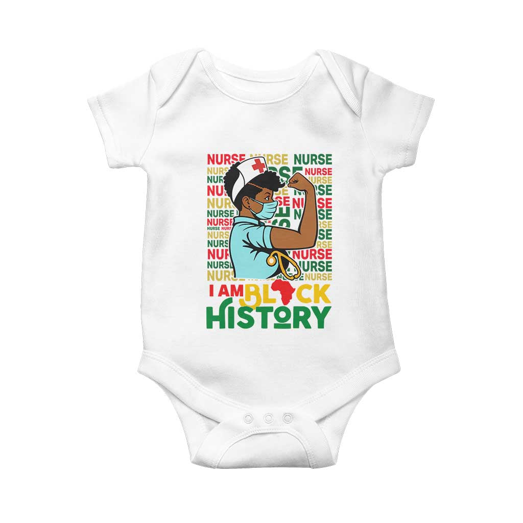 Nurse African American Baby Onesie I Am Black History Strong Feminism - Wonder Print Shop