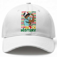Nurse African American Baseball Cap I Am Black History Strong Feminism