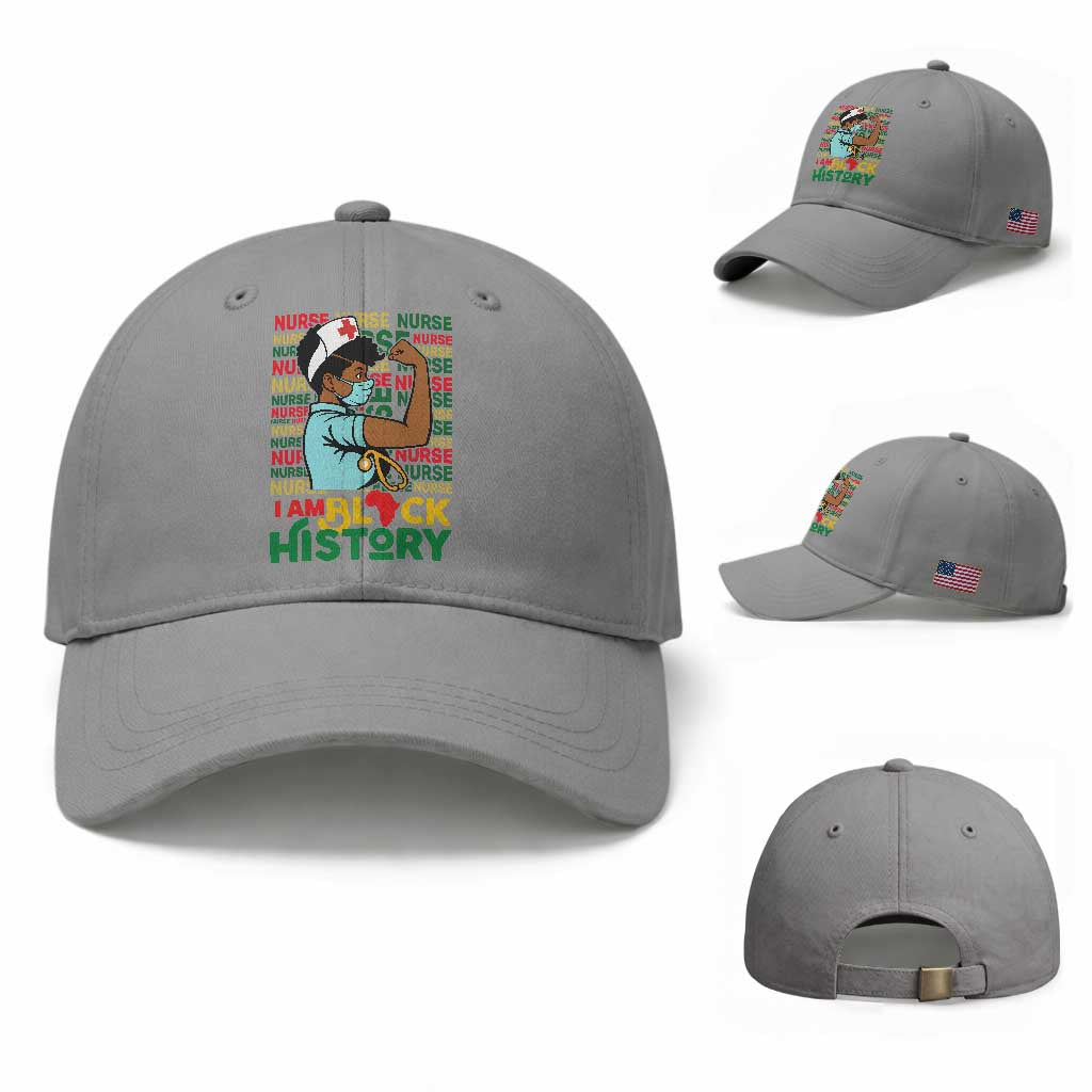 Nurse African American Baseball Cap I Am Black History Strong Feminism
